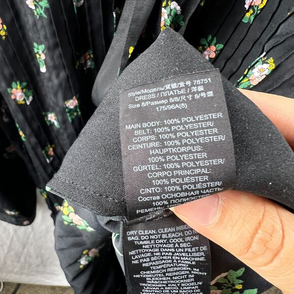 Tory Burch Daybreak Ditsy Ruffle Front Dress Size S - Picture 9 of 11